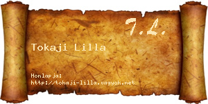 Tokaji Lilla névjegykártya
