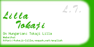 lilla tokaji business card